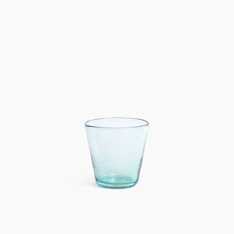 Imperfect design Drink Glas H9xB9cm aqua