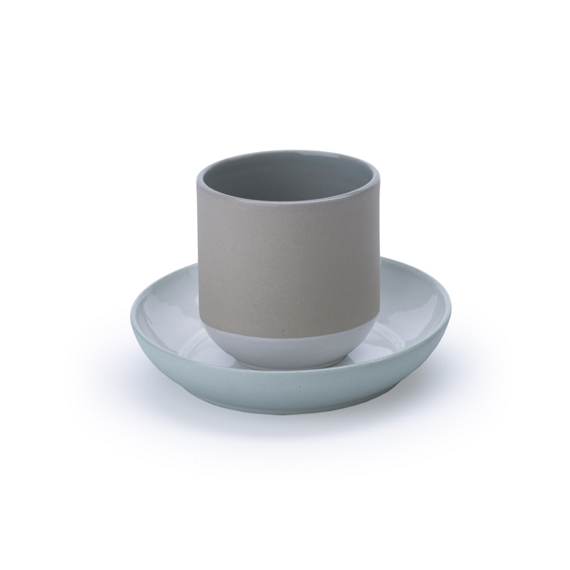 Imperfect design Expresso Kop&schotel light brown