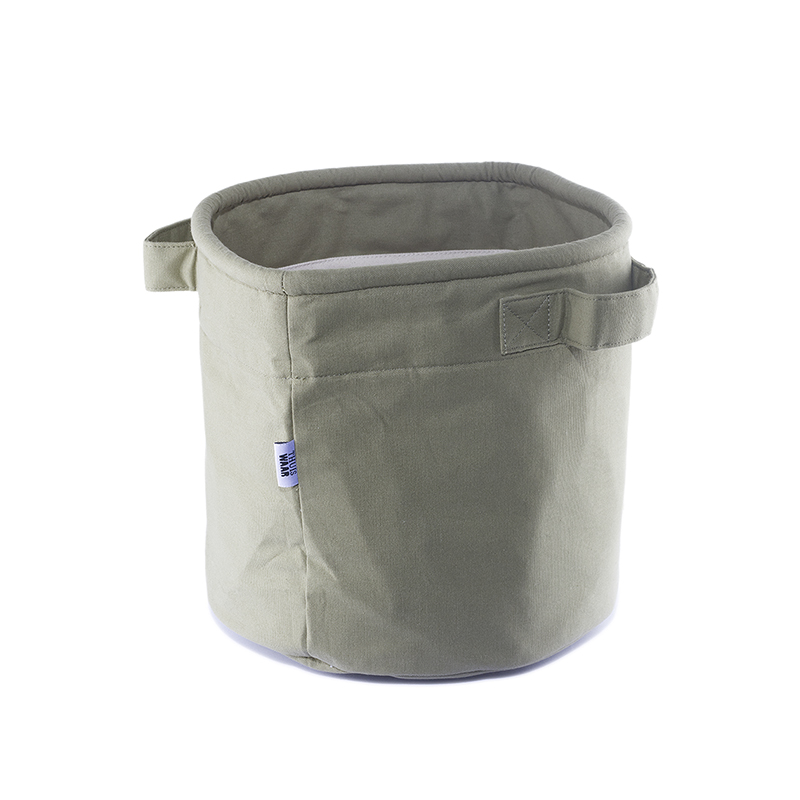 ThuisWAAR Mand Large legergroen katoen