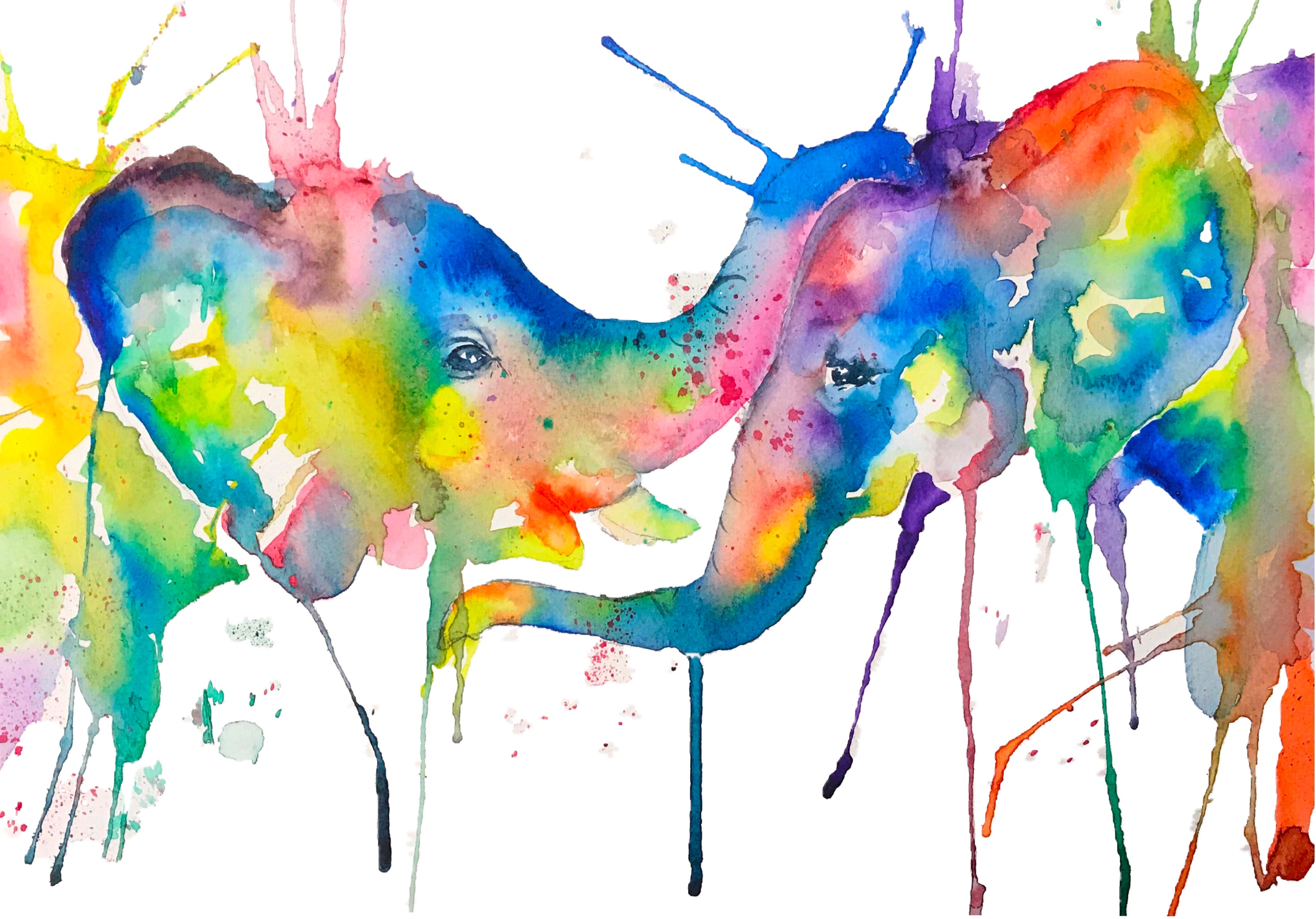  Aquarel olifant