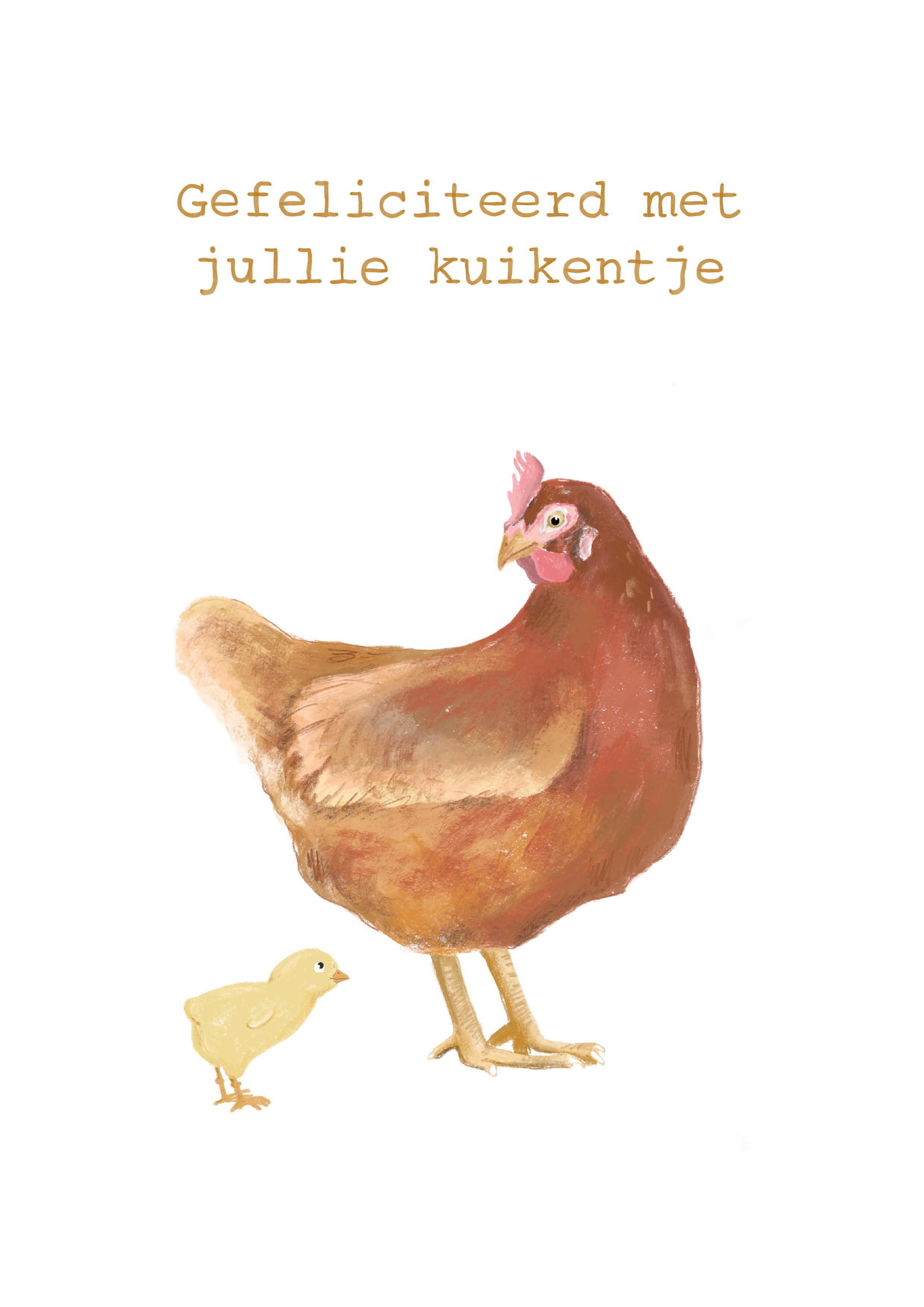  Gefeliciteerd met jullie kuikentje