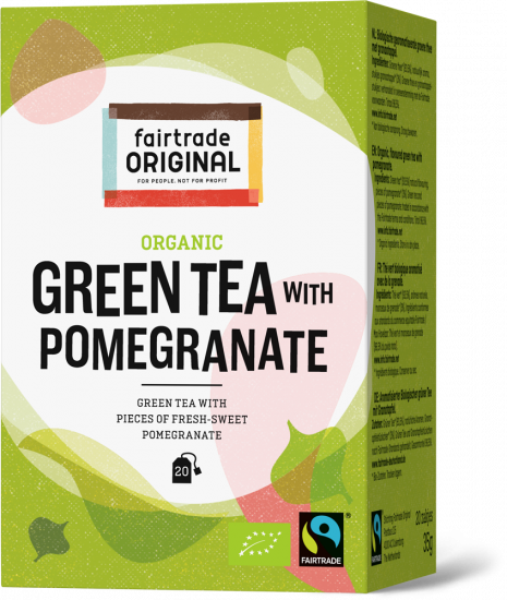 Fair Trade Original Groenethee granaatappel,bio,MH, 20x1,75g