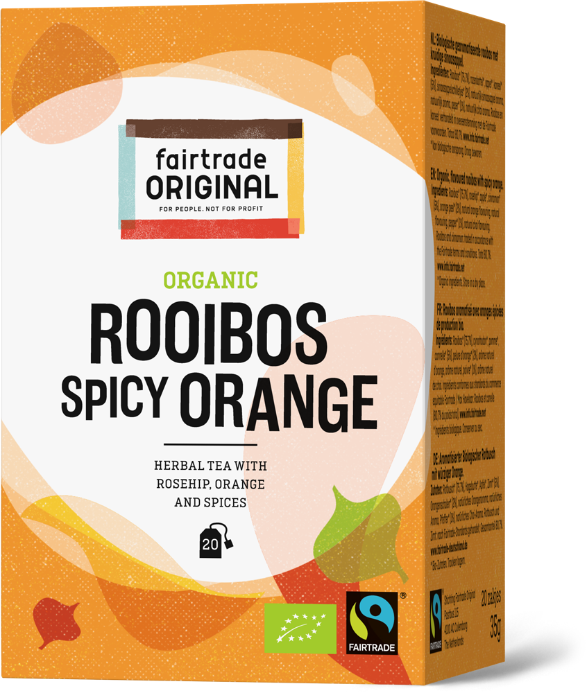Fair Trade Original Thee Rooibos sinaasappel, bio,MH,20x1,75g