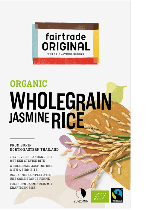 Fair Trade Original Wholegrain Jasmine Rice, bio, MH, 400g