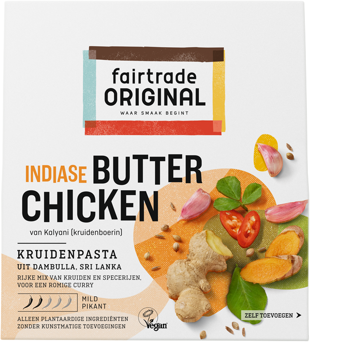 Fair Trade Original Butter Chicken kruidenpasta 75g