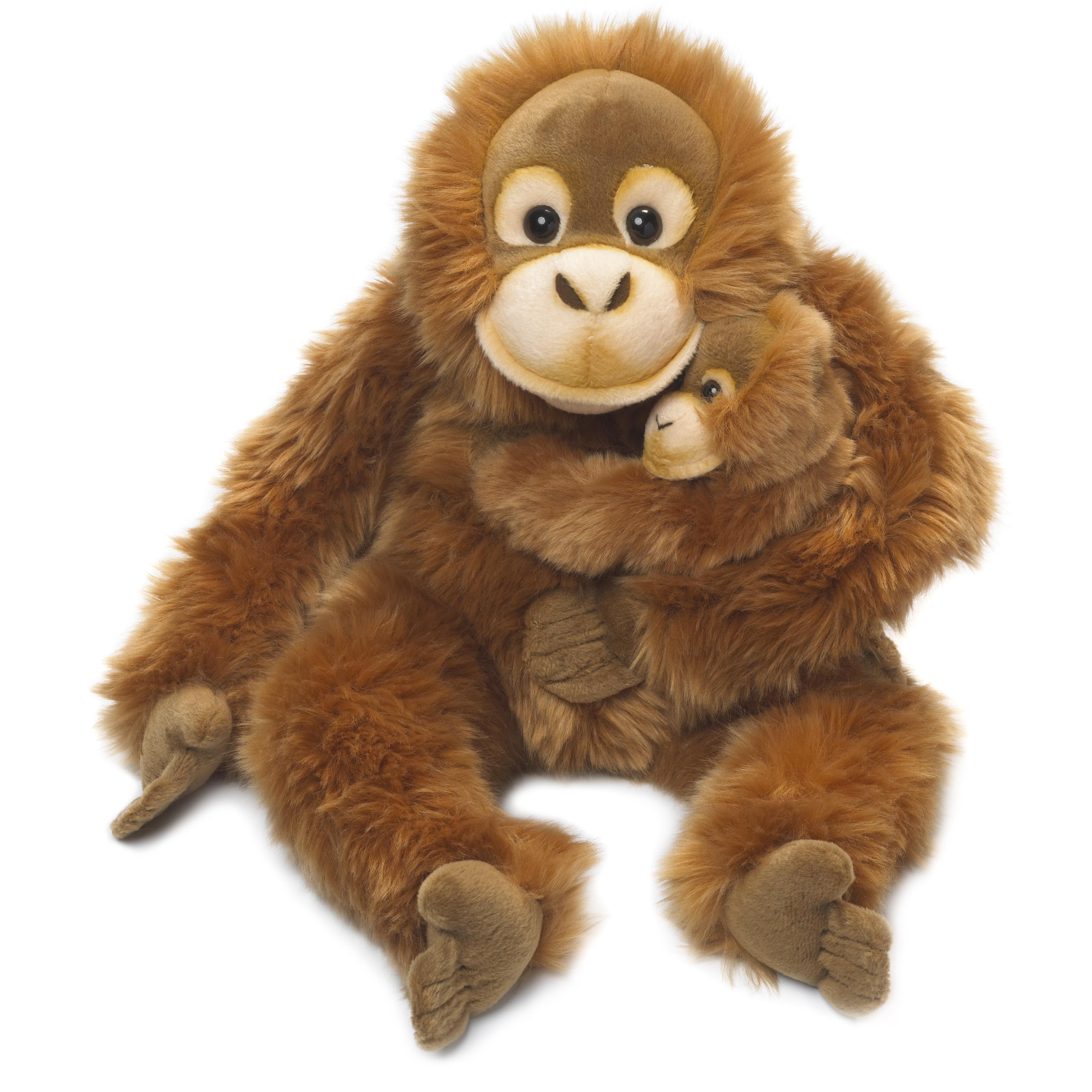 World Wildlife Fund Orange Oetan moeder en kind 25cm