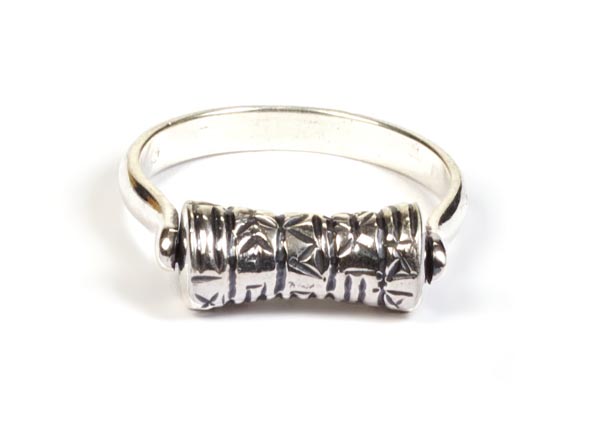 Madat Nepal Ring Zilver 21mm Prayer Wheel