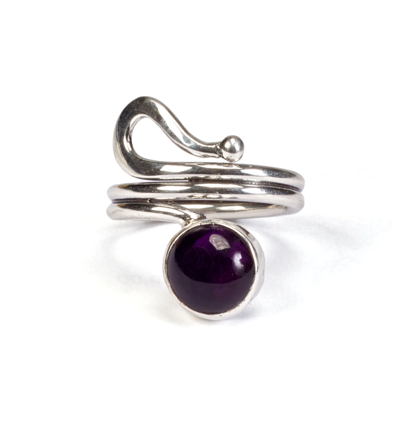 Madat Nepal Ring Zilver 19mm Garnet