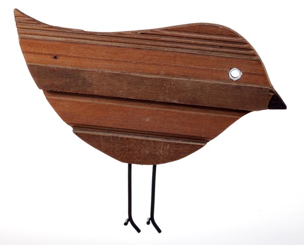 Sarana Wall Deco Bird A Recycle Wood