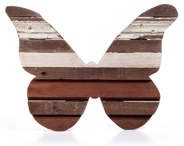Sarana Wall Deco Butterfly Recycle Wood