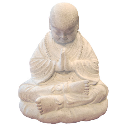 FairForward Beeld Buddha Resin Sitting White