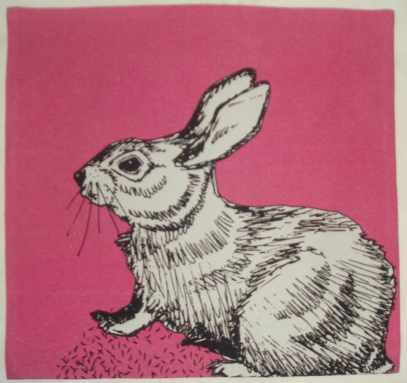  Kussen Konijn 45x45 Pink