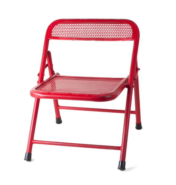 Fairtrade Klapstoel Rood 36x36x43cm