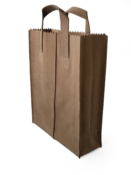 MYOMY Handtas My Paper Bag - korte hengsels hunter bruin - Short Handle Unter brown
