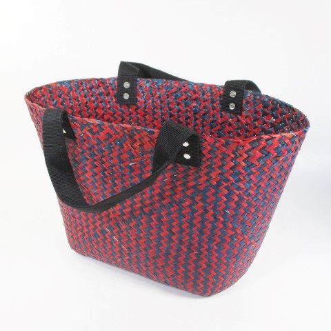 FairForward Shopper blauw/rood zeegras