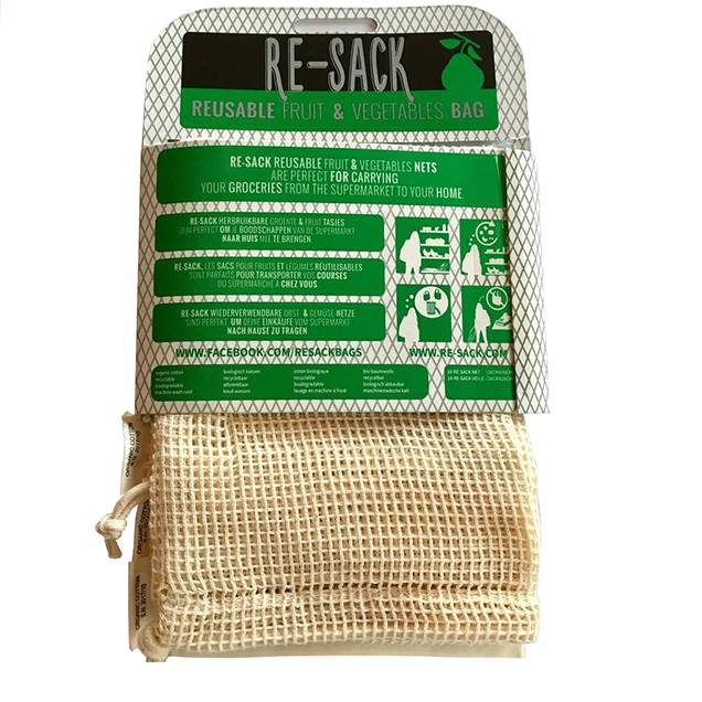 Re-Sack 3-pack -  Herbruikbare zakjes voor groenten en fruit
