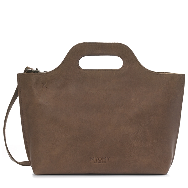 MYOMY MY CARRY BAG Handbag - Schoudertas Hunter Mid Brown - leer