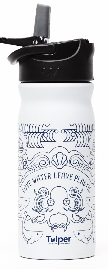 Retulp - Dutchie Ocean Drinking Bottle with Straw 400 ml