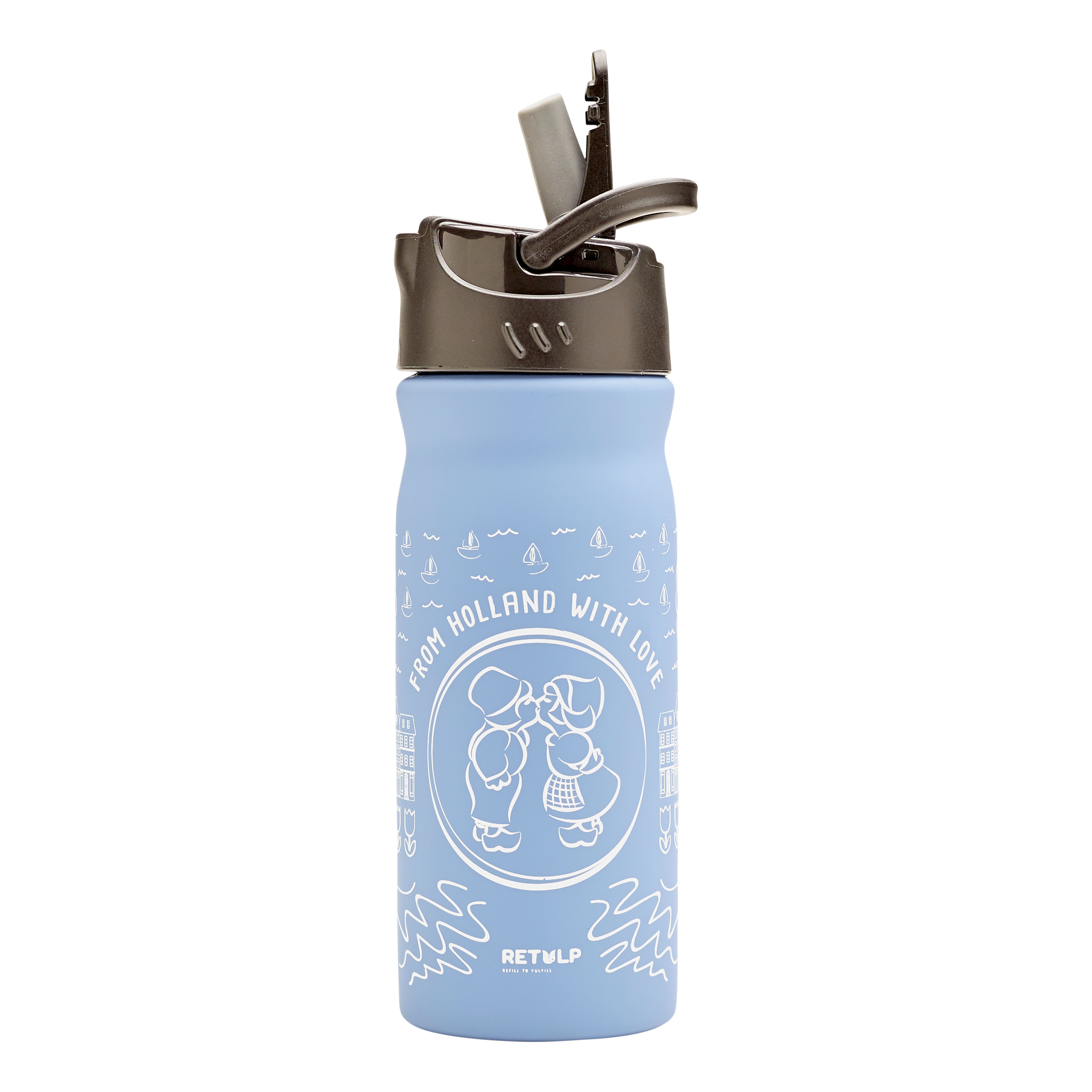 Retulp - Dutchies Dutch Kiss Drinking Bottle with Straw 400 ml