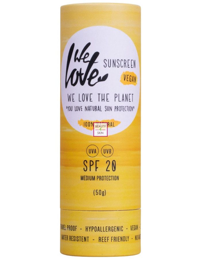 We Love The Planet - Vegan Zonnebrand stick - FACTOR 20