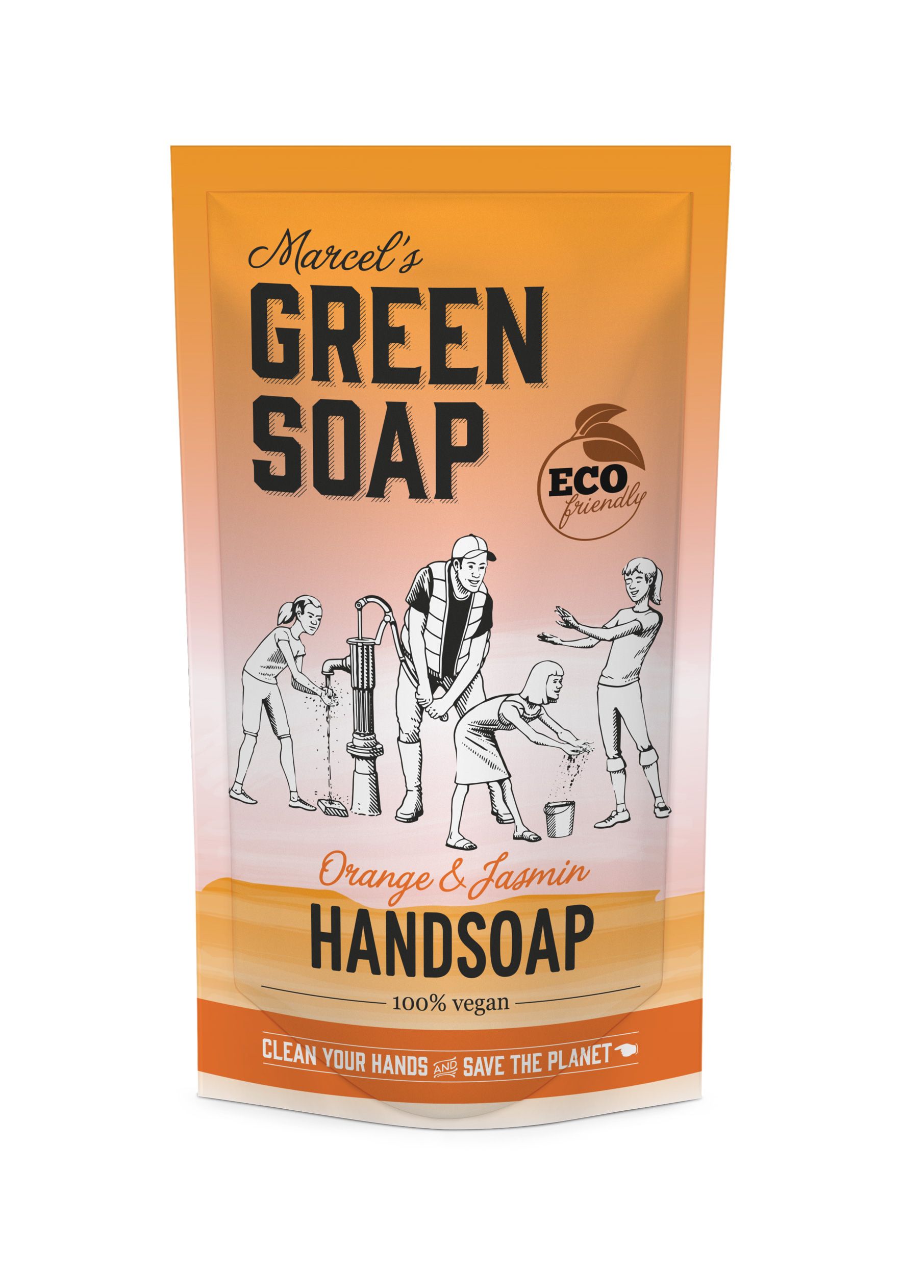  Marcel's Green Soap Handzeep Sinaasappel & Jasmijn NAVULLING 500ml