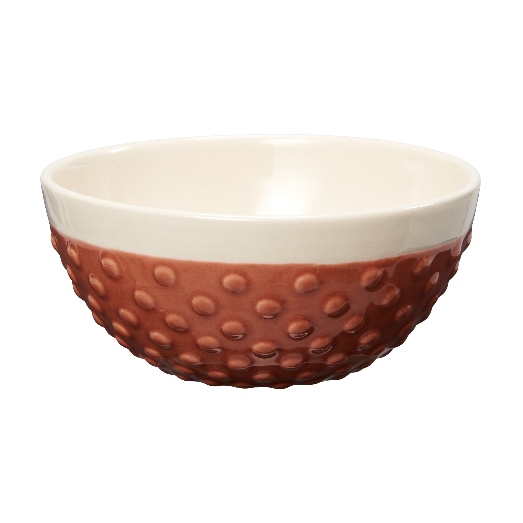 Return To Sender - Kom Ø12cm steenrood met bubbelmotief