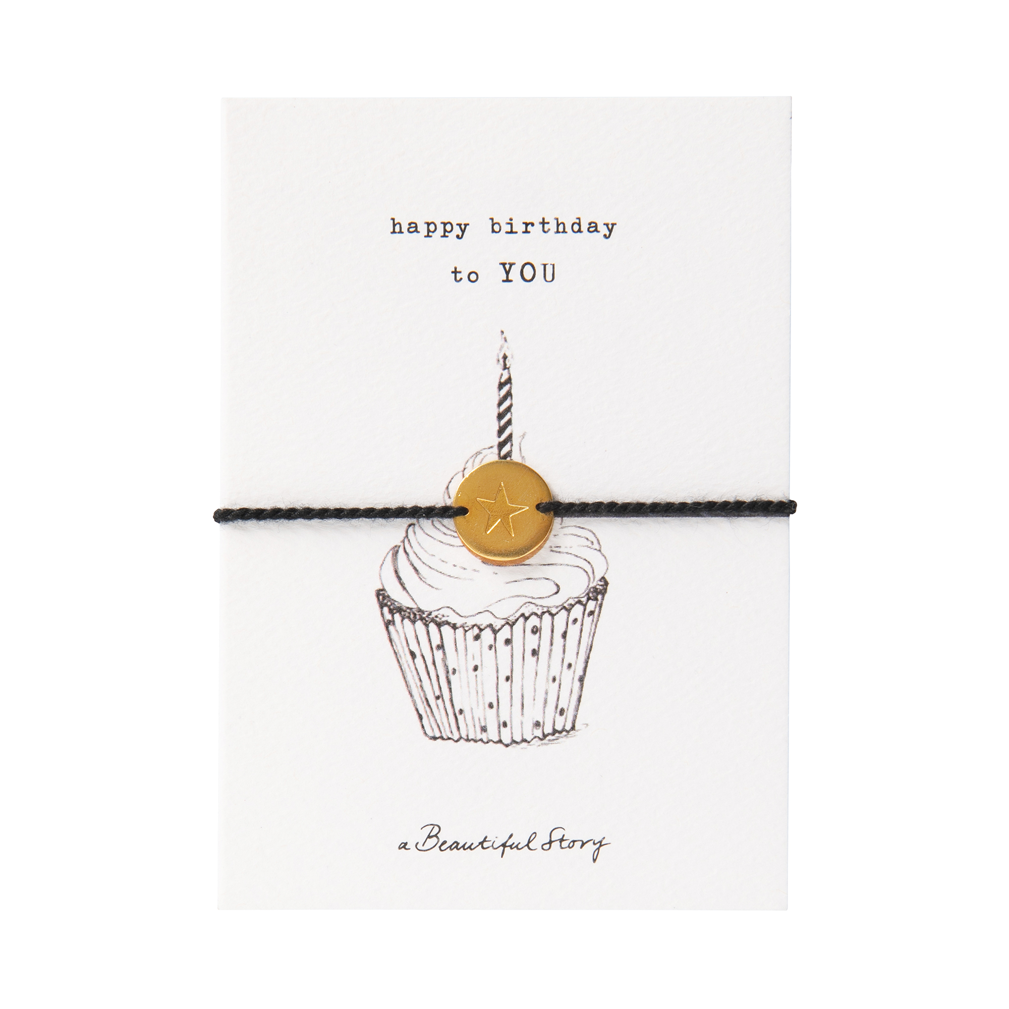  Jewelry Postcard BW Cupcake