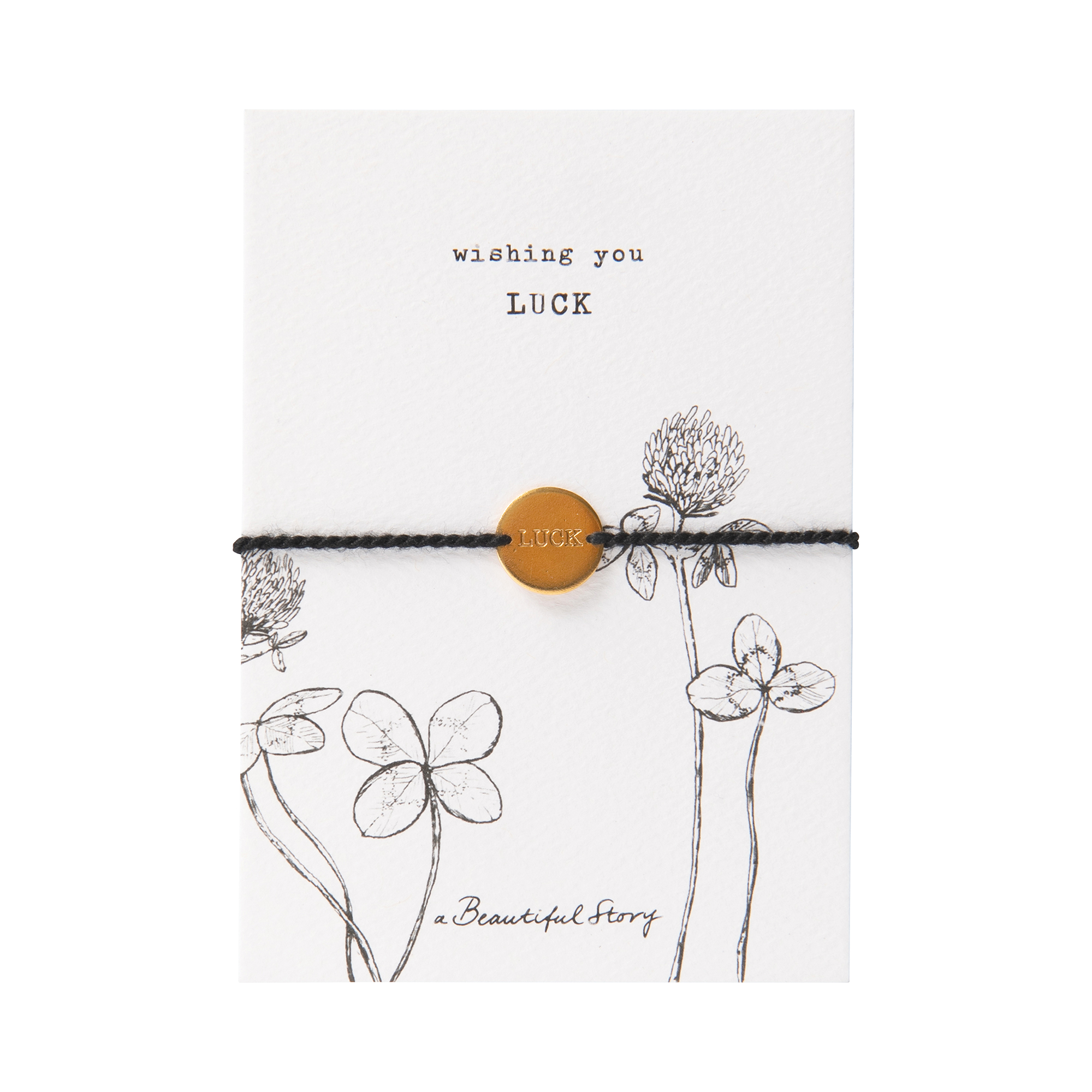 Jewelry Postcard BW Luck