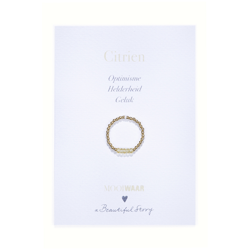  MooiWAAR Beauty Citrine Gold ring
