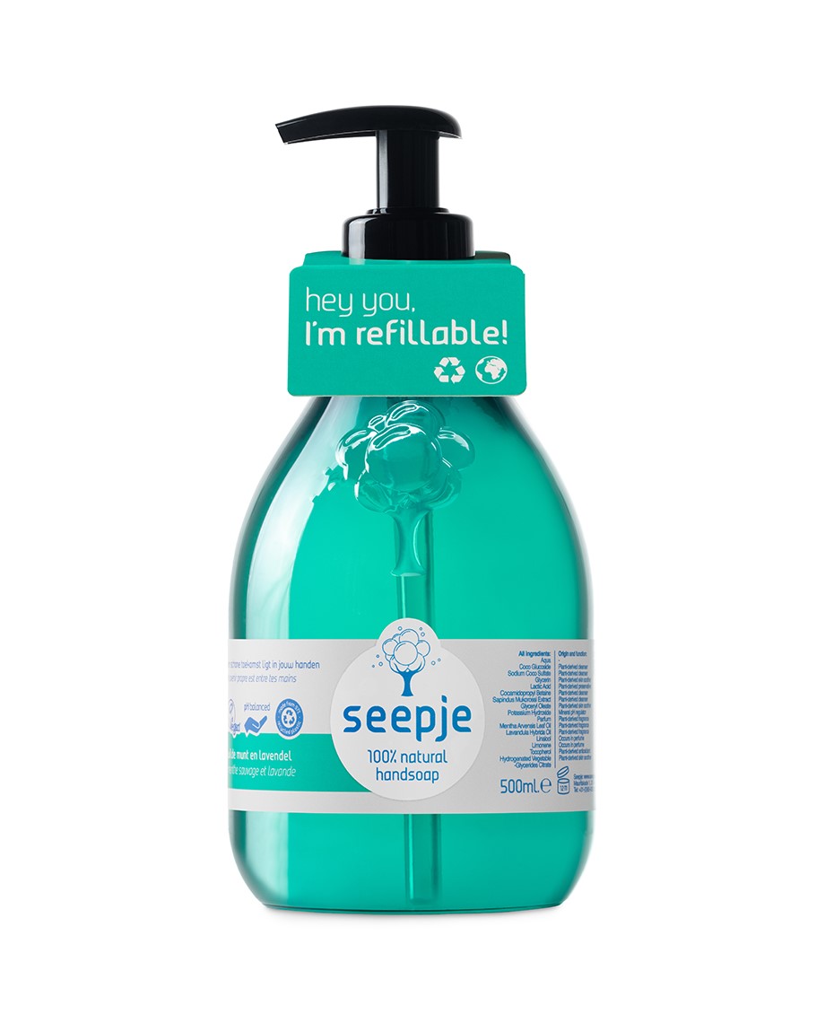 Seepje Handzeep 500ML Wilde Munt en Lavendel