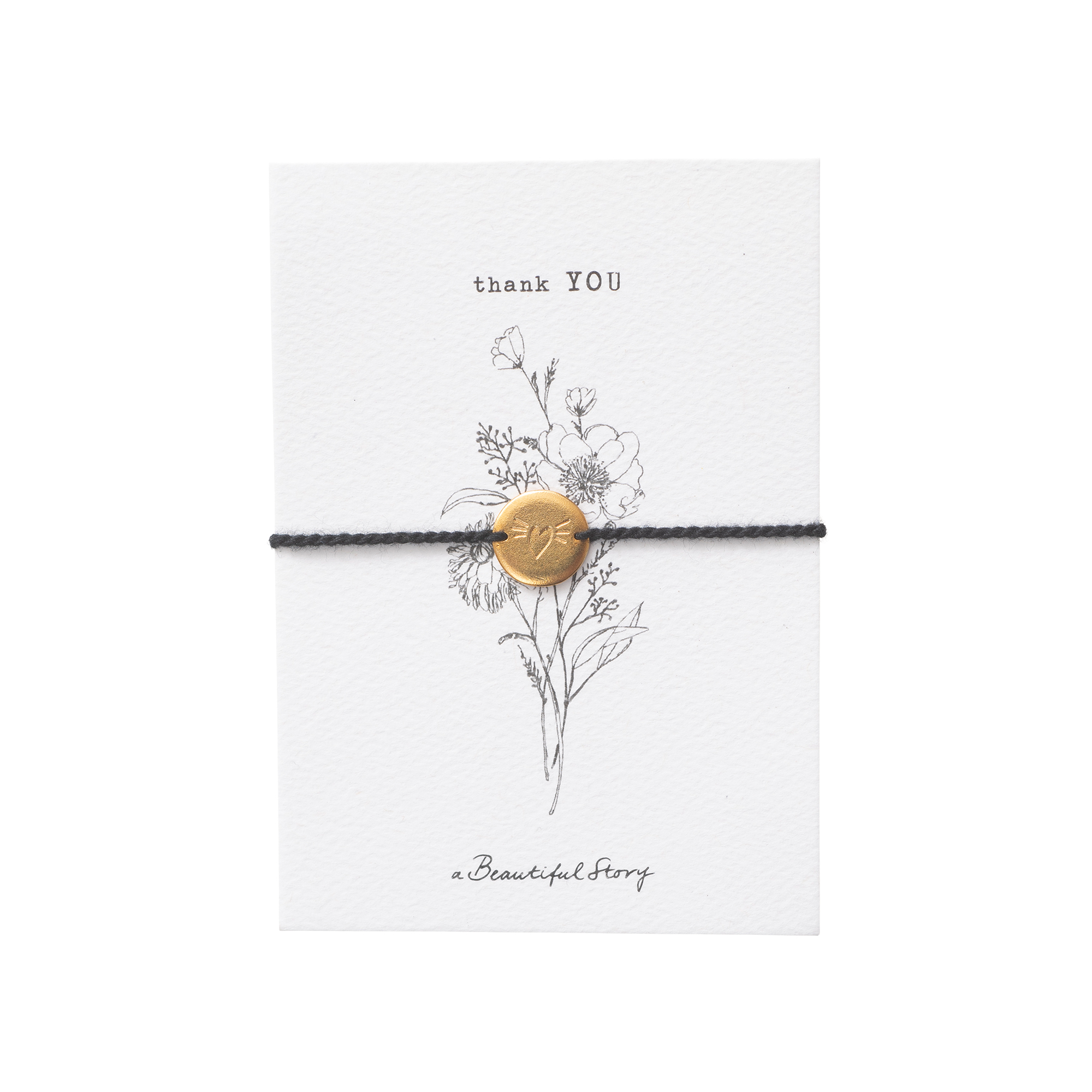  Jewelry Postcard BW Thank you