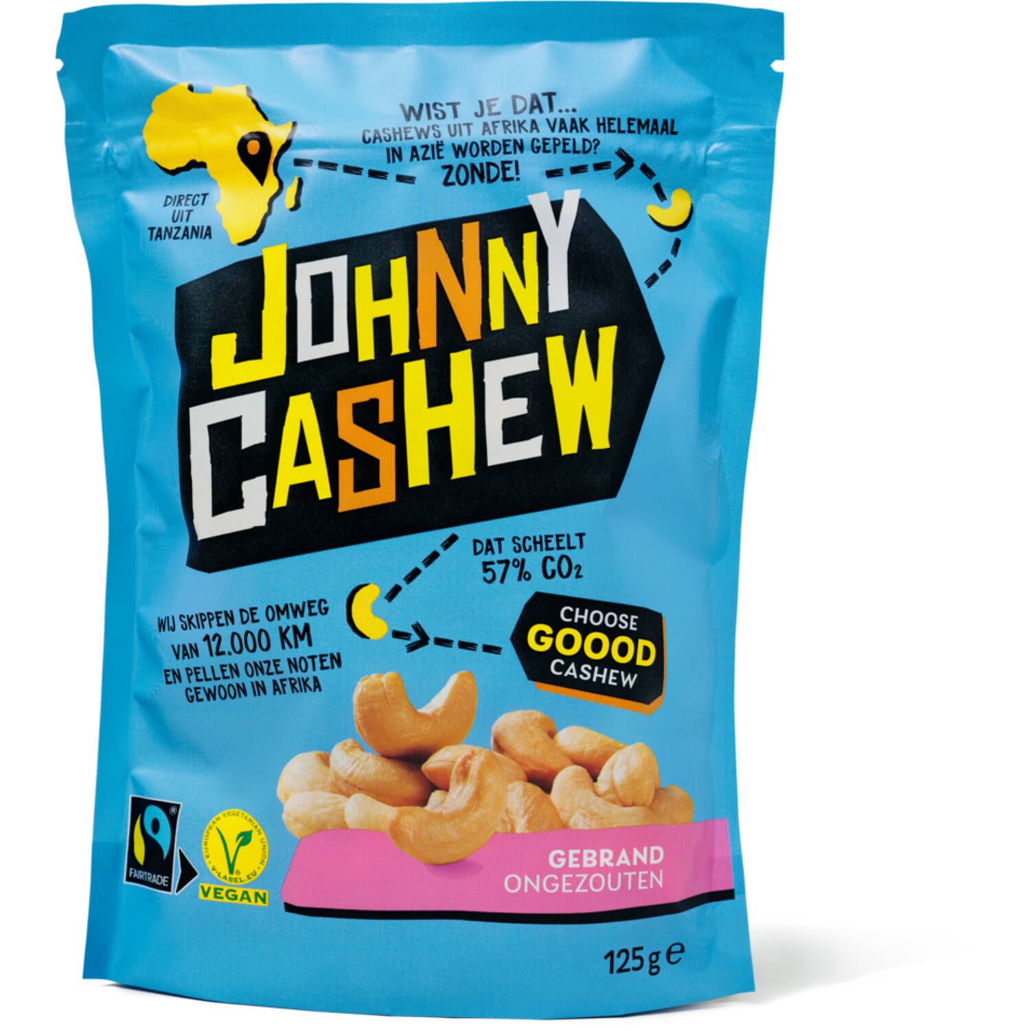 Johnny Cashew Gebrand/ Ongezout