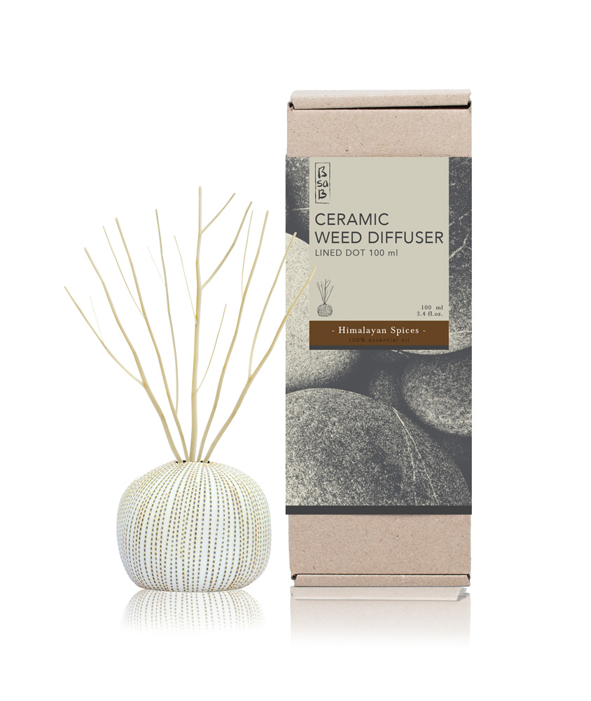 BsaB Ceramic Diffuser 100ml Himalayan Spices (Eo)