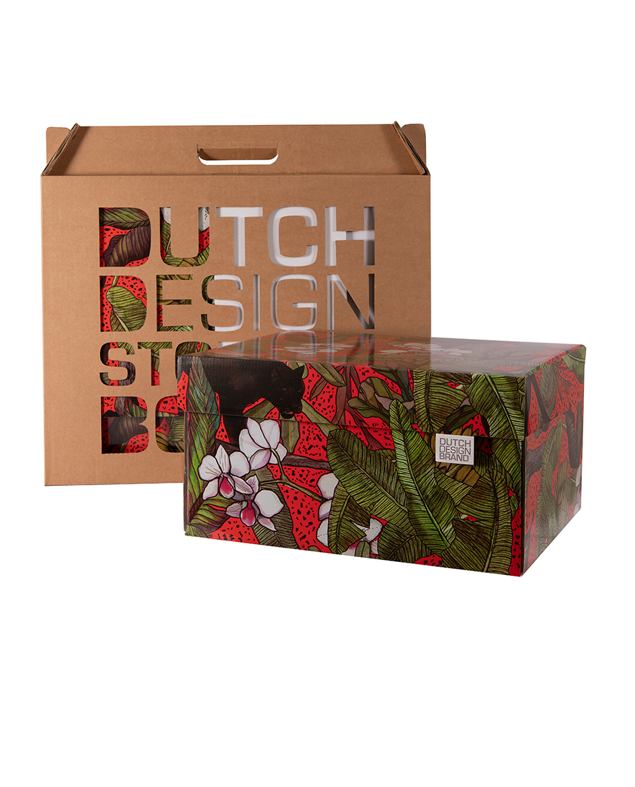  Dutch Design Storage Box Red Panther L395B210H210mm